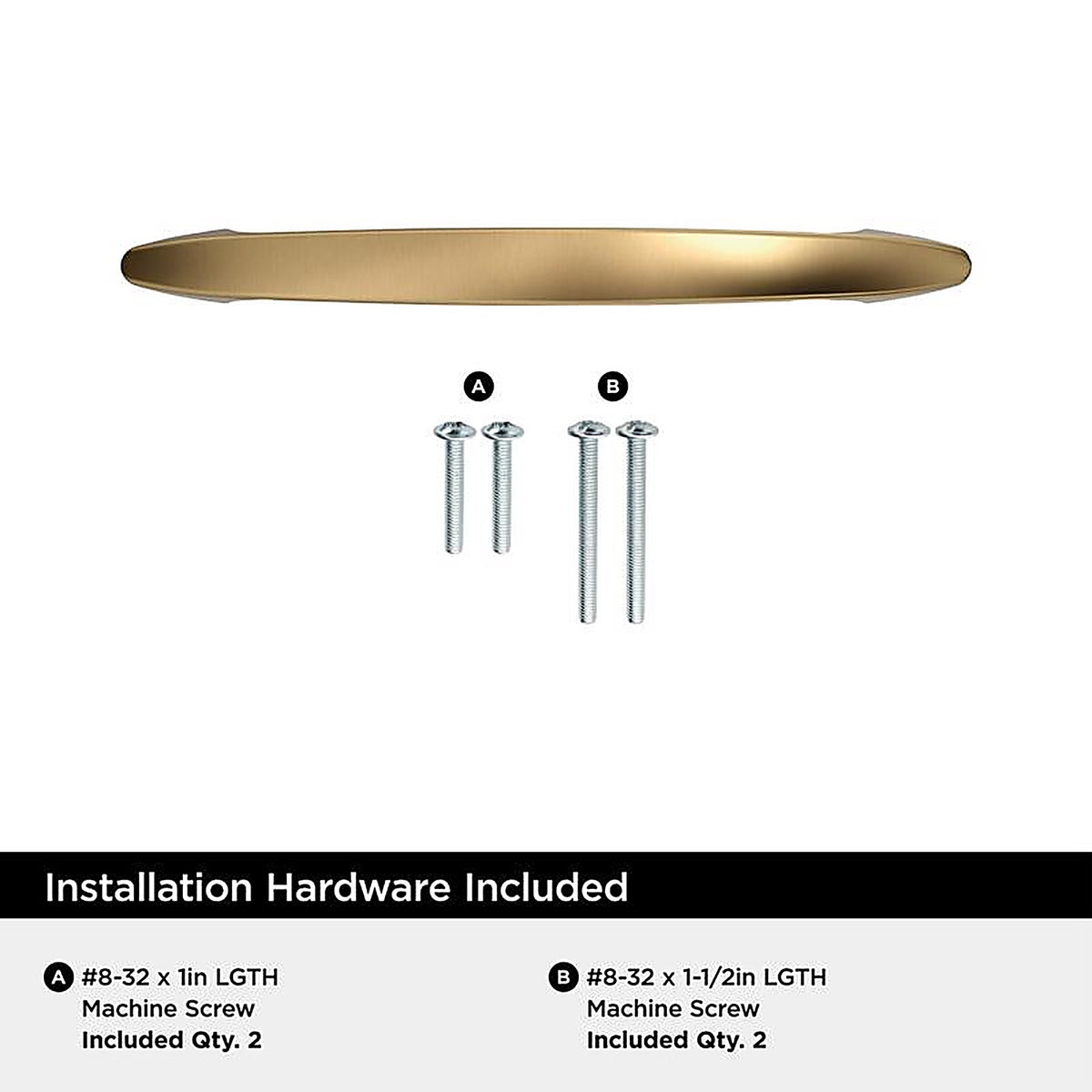 Amerock - BP37356CZ - Contemporary Arch Cabinet Pull 3-3/4 In. Champagne Bronze Gold 1 Pack