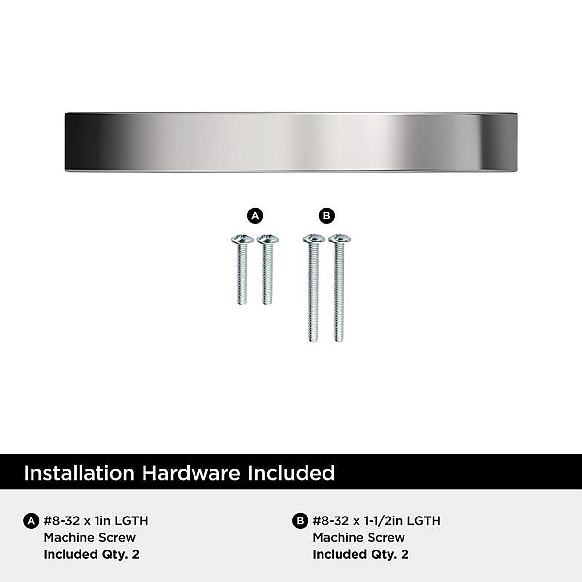 Amerock - BP3734626 - Contemporary Arch Cabinet Pull 3-3/4 In. Polished Chrome Silver 1 Pack
