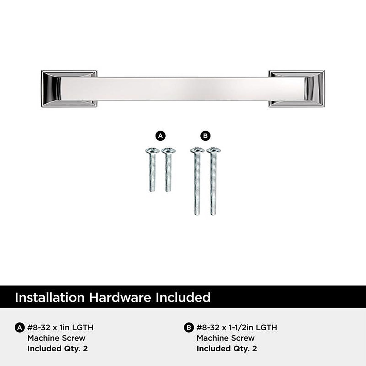 Amerock - BP3712126 - Incisive Transitional Arch Cabinet Pull 3-3/4 In. Polished Chrome Silver 1 Pack
