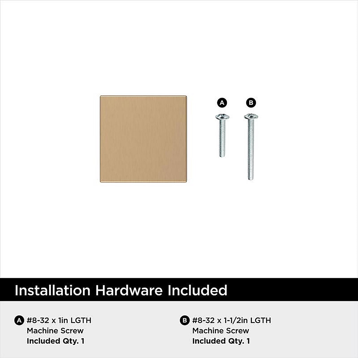 Amerock - BP37024CZ - Pedestal Transitional Square Cabinet Knob 1 In. Champagne Bronze 1 Pack