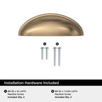 Amerock - BP22094CZ - Transitional Cup Cabinet Cup Pull 3 In. Champagne Bronze Gold 1 Pack