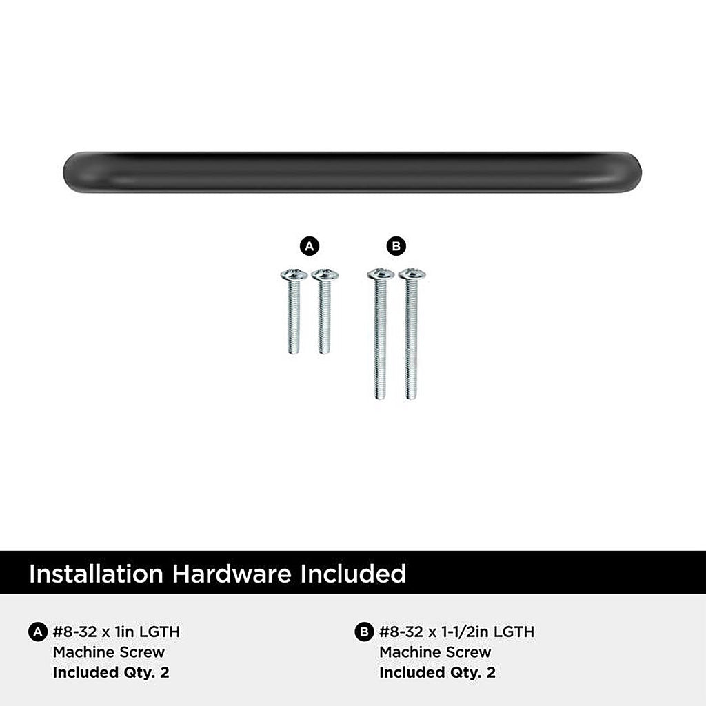 Amerock - BP76312MB - Contemporary Arch Cabinet Pull 4 In. Matte Black Black 1 Pack