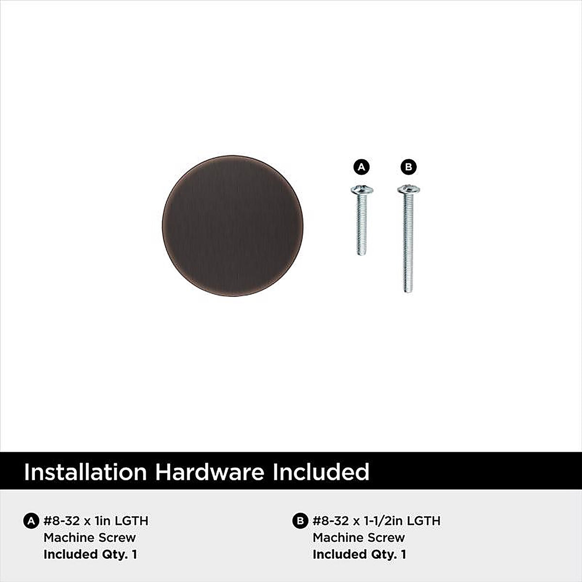 Amerock - BP37022ORB - Chalice Transitional Round Cabinet Knob 1.25 In. D 1.25 In. Oil Rubbed Bronze 1 Pack