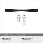 Amerock - BP53003FB - Contemporary Arch Cabinet Pull 3-3/4 In. Matte Black Black 1 Pack