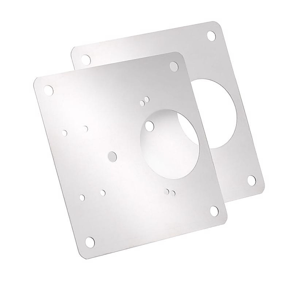 Amerock - BP9243PLT - 3 In. W X 3 In. L Satin Nickel Silver Steel Cabinet Hinge 2 Pack