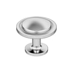 Amerock - BP3702526 - Loop Transitional Round Cabinet Knob 1.18 In. D 1.18 In. Polished Chrome 1 Pack