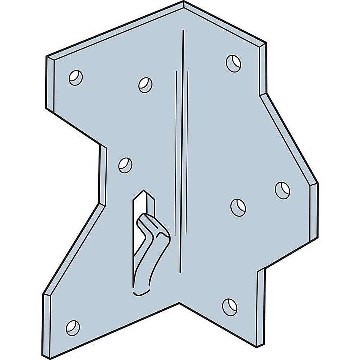 Simpson Strong-Tie - A34Z - Zmax 2.5 In. H X 1.5 In. W 18 Ga. Galvanized Steel Framing Angle