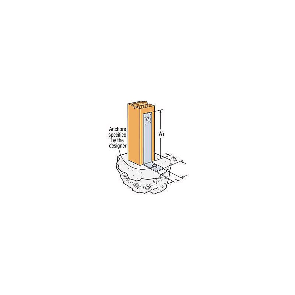 Simpson Strong-Tie - A311 - Zmax 11 In. H X 2 In. W 12 Ga. Galvanized Steel Framing Angle
