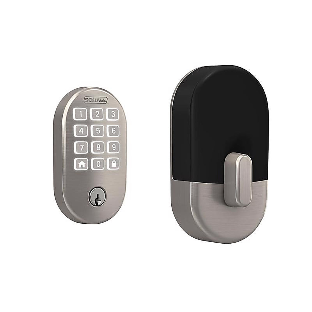 Schlage - BE459WBVRMN619 - Arrive Satin Nickel Steel Wi-Fi Deadbolt