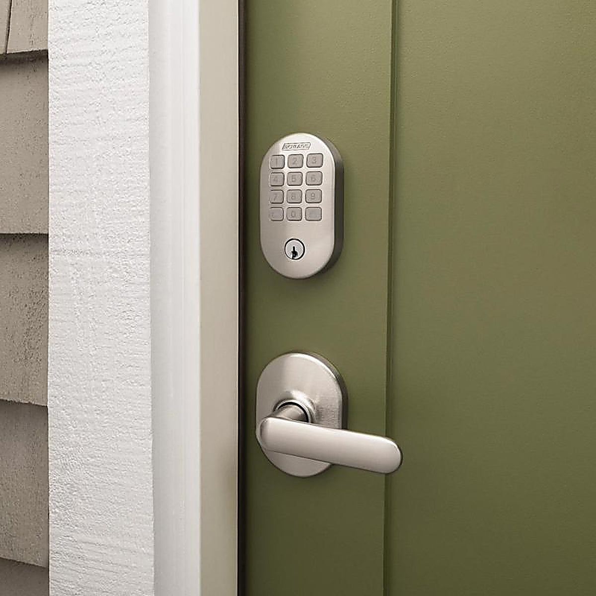 Schlage - BE459WBVRMN619 - Arrive Satin Nickel Steel Wi-Fi Deadbolt