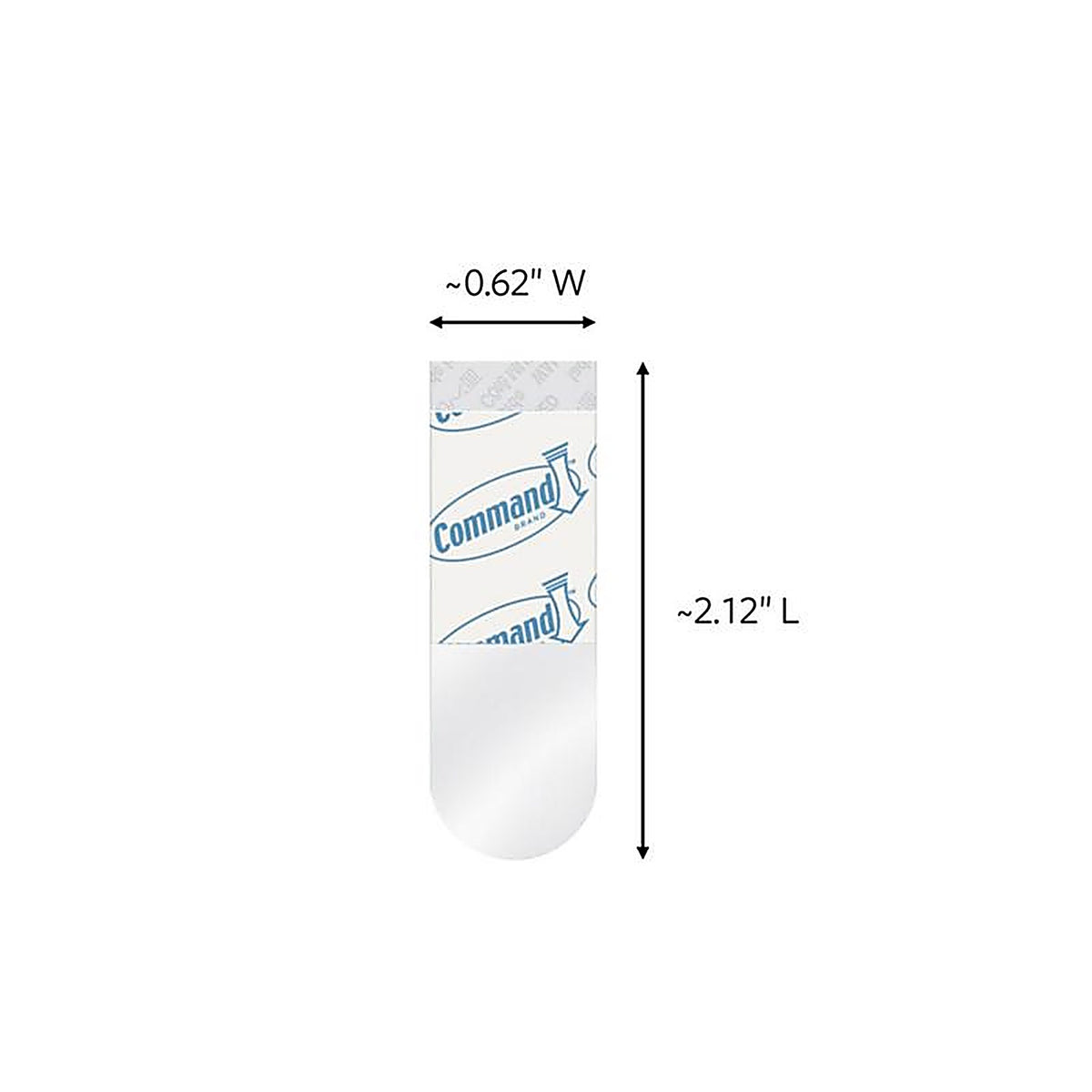 3M - 17022CLR-16ESF - Command Small Plastic Refill Strips 2.12 In. L 16 Pack
