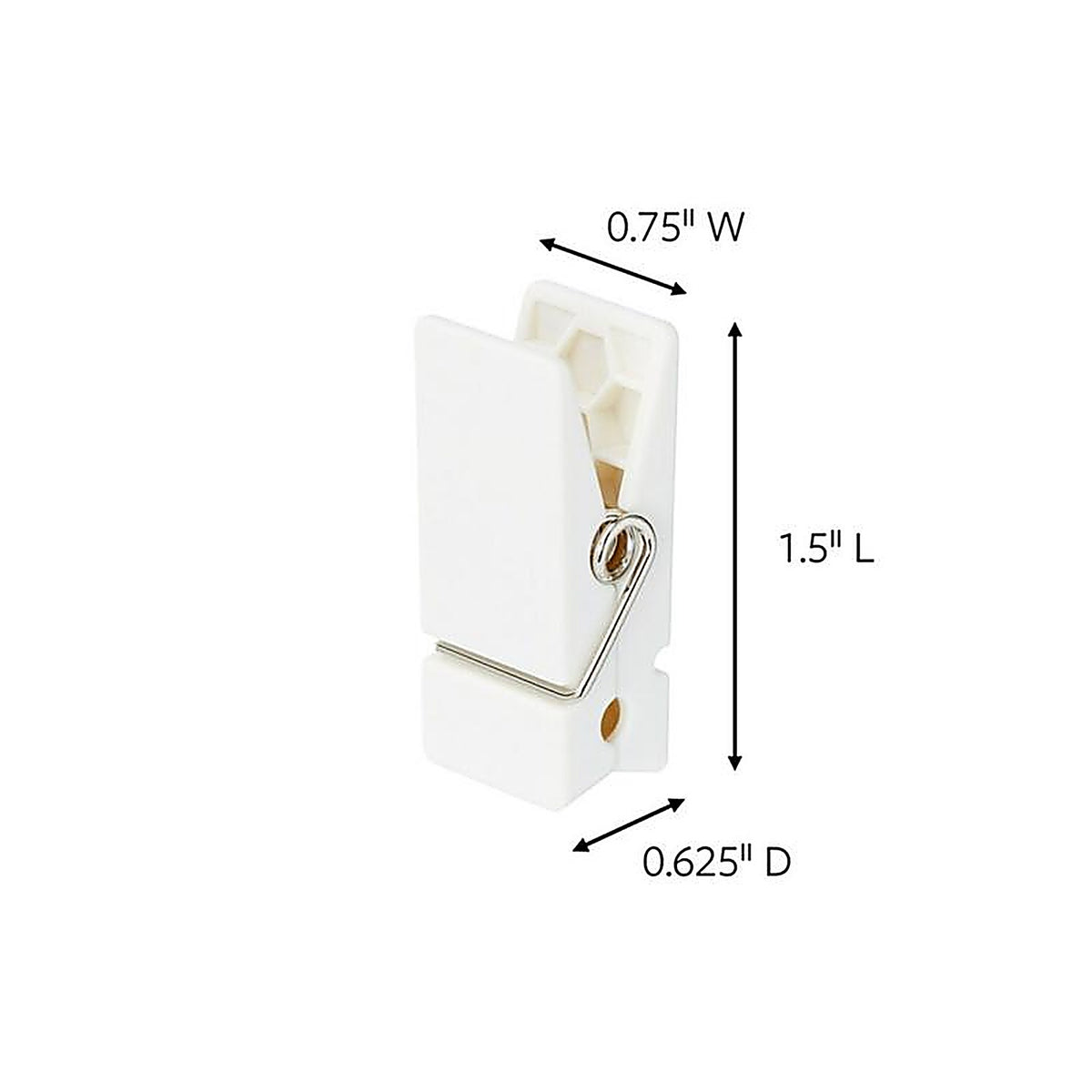 Command - 17089-8ES - 3M Command Medium Plastic Spring Clip 1.5 In. L 8 Pack