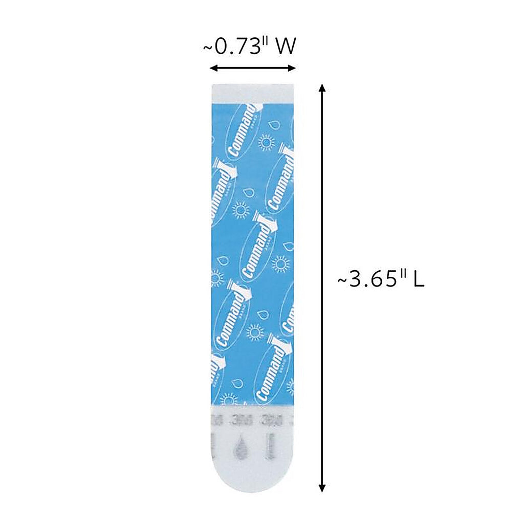 Command - 17605B-8ESF - 3M Command Large Foam Strips 3.65 In. L 8 Pack