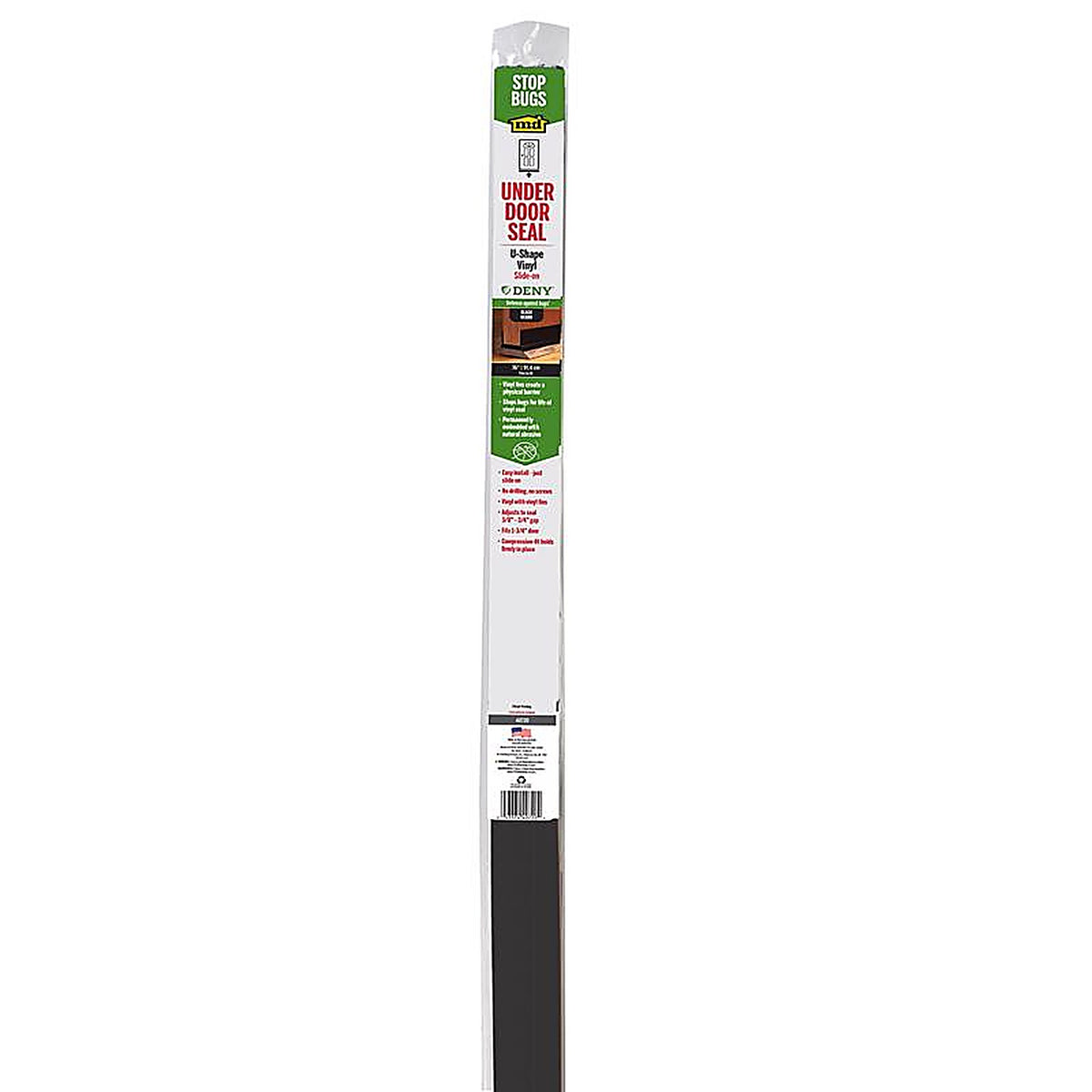 M-D - 40720 - Building Products Black Vinyl Under Door Seal for Doors 36 In. L X 1.75 In.