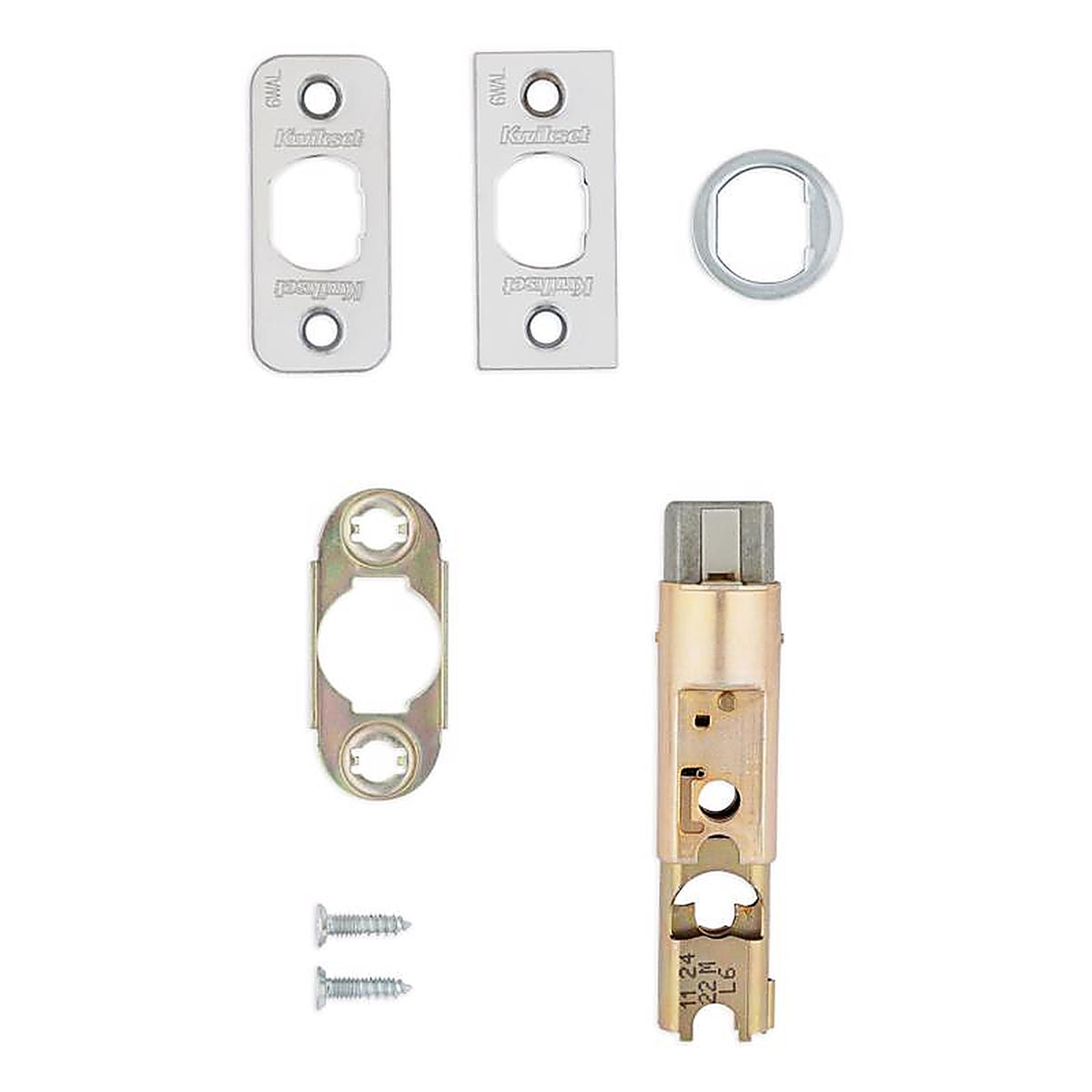 Kwikset - 81826-003 - Satin Chrome Gold Metal Door Latch 1 Pack