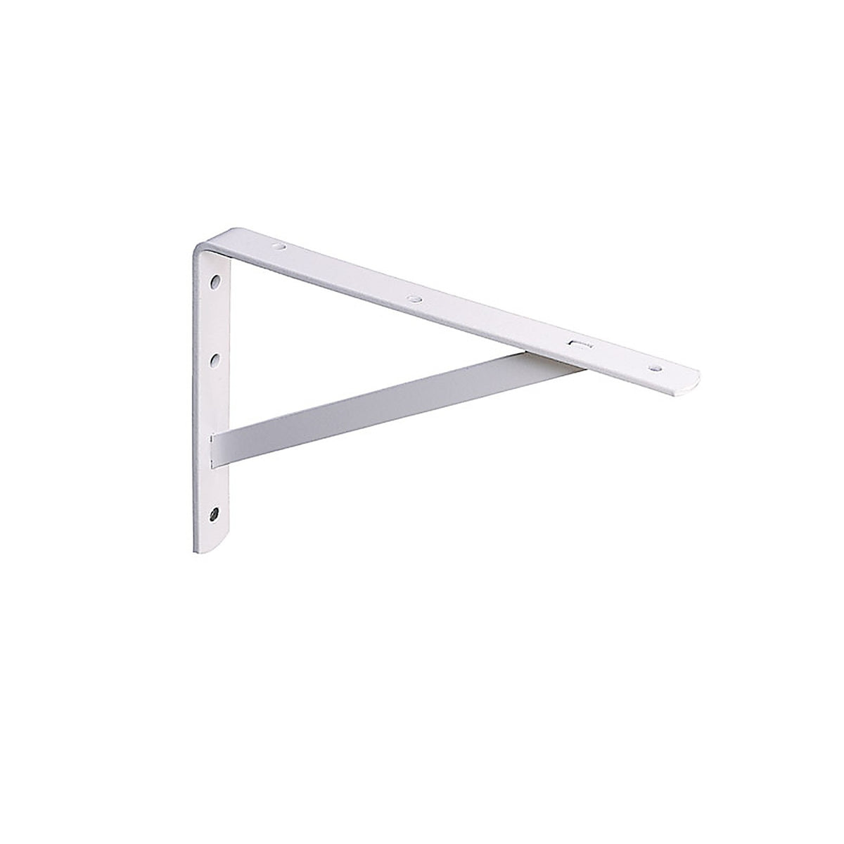 Knape & Vogt 208WH300 White Steel Bracket 12 in. L 600 lb.