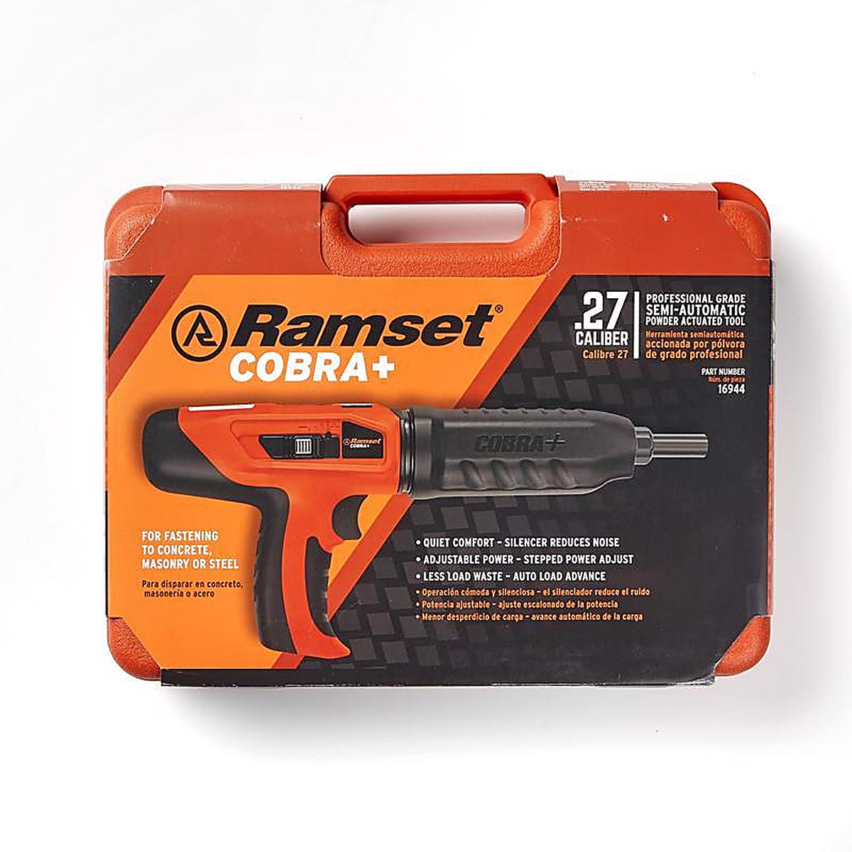 Ramset - 16944 - 0 In. D X 16.75 In. L Steel Flat Head Powder Actuated Tool 1 Pack