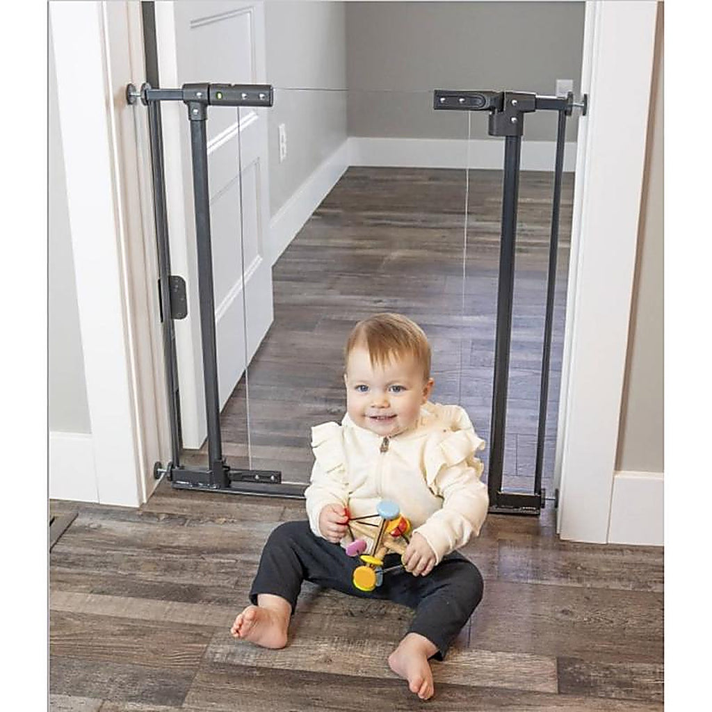 North States - 5501 - Graphite Metal/Acrylic Expandable Baby Gate 1 Pack