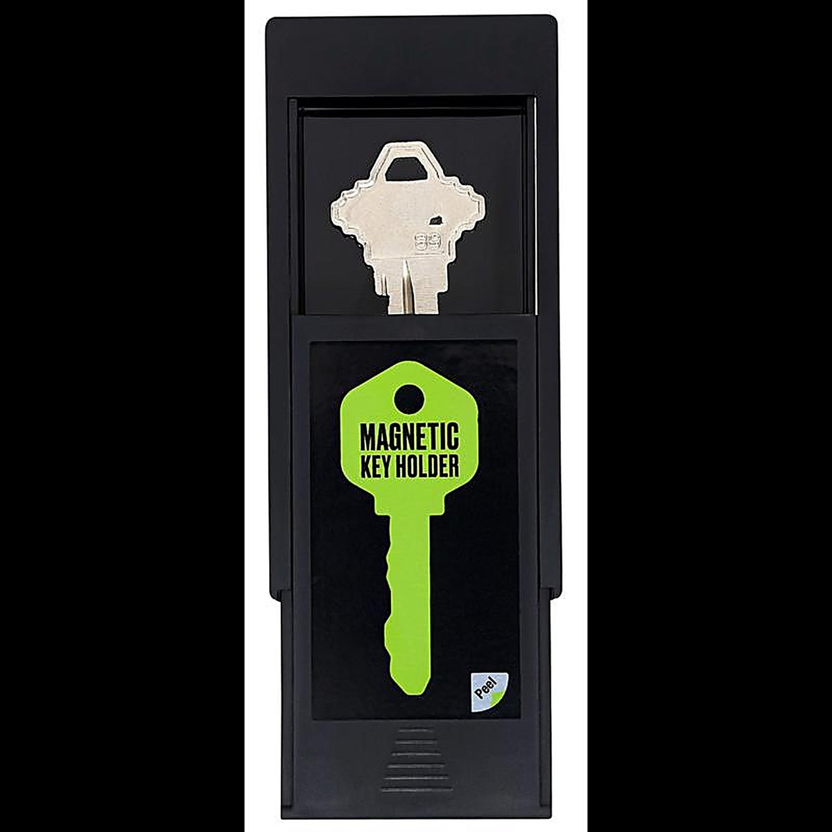 Keystart - 9987605 - Abs Plastic/Magnet/Stainless Steel Black Magnetic Key Holder