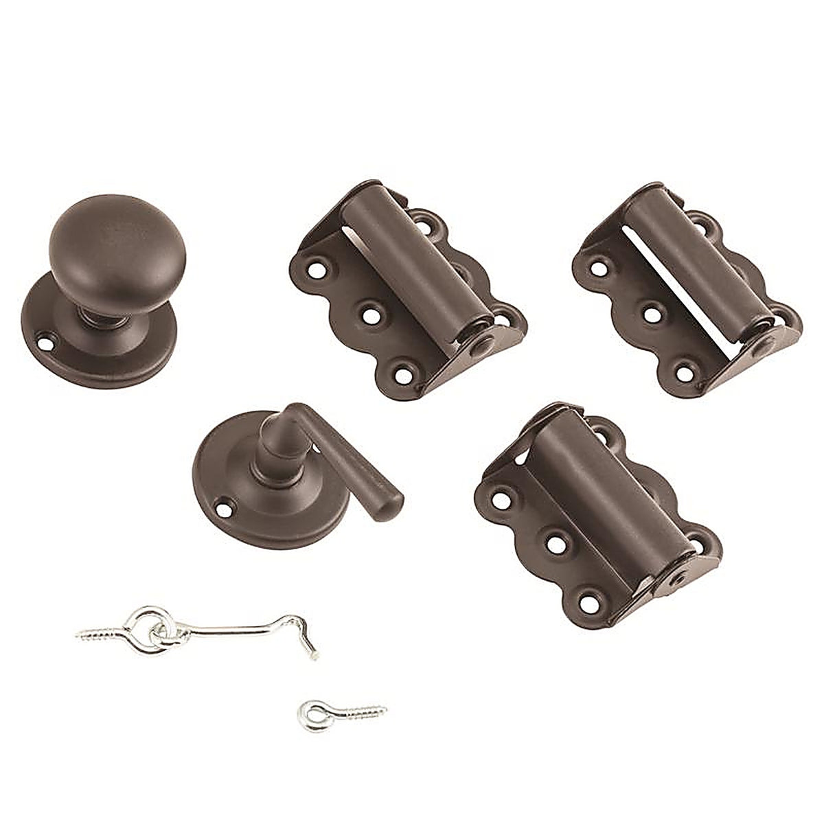 National Hardware - N109-044 - Oil Rubbed Bronze Brown Steel Screen/Storm Door Hardware Set 6 Piece
