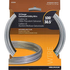 Hillman 122065 0.078 0.082 in. Dia. x 100 ft. L Galvanized Steel 14 Ga. Wire