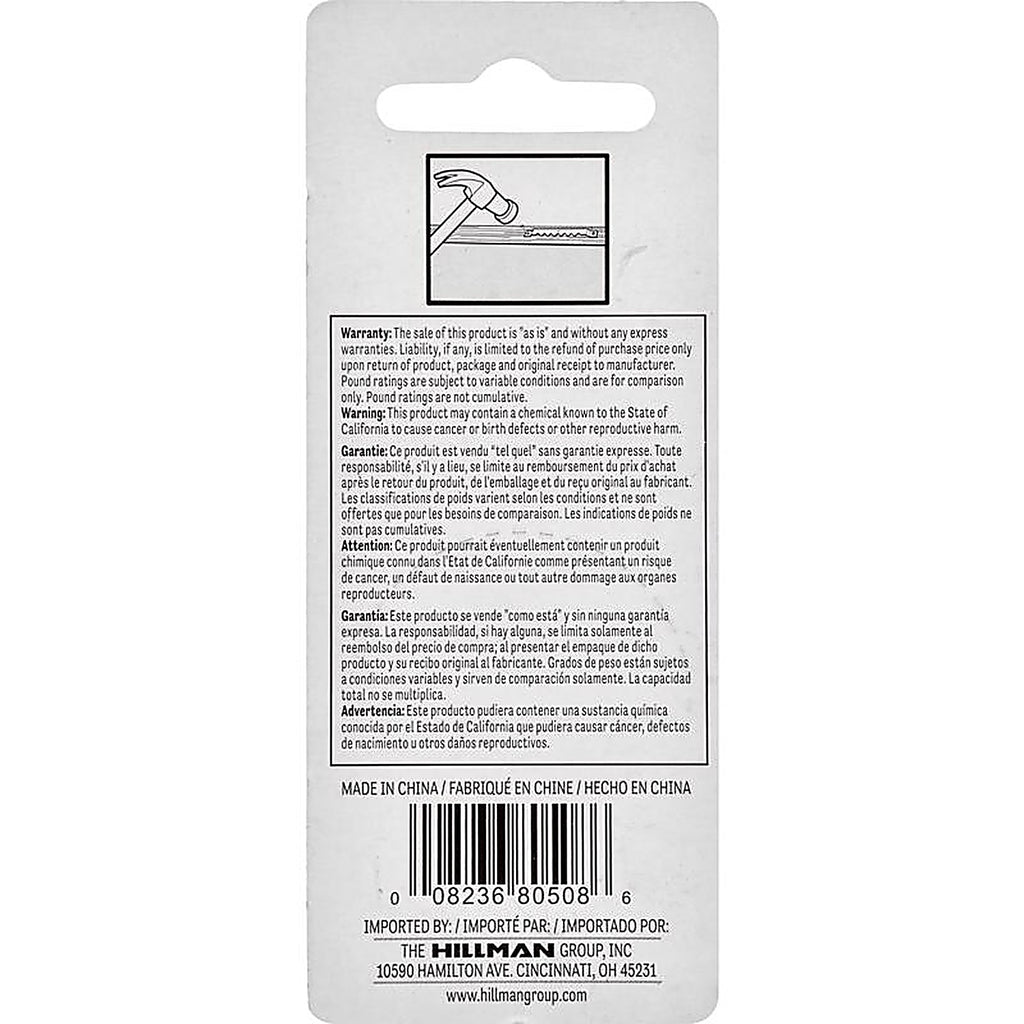 Hillman - 121135 - Gilt Sawtooth Picture Hanger 2 Pack