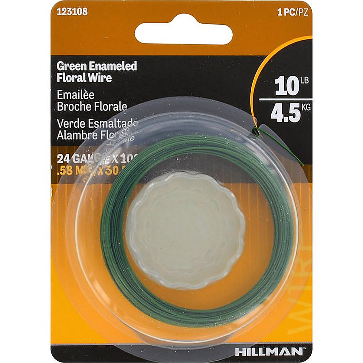 Hillman 123108-N 100 ft. L Steel 24 Ga. Floral Wire