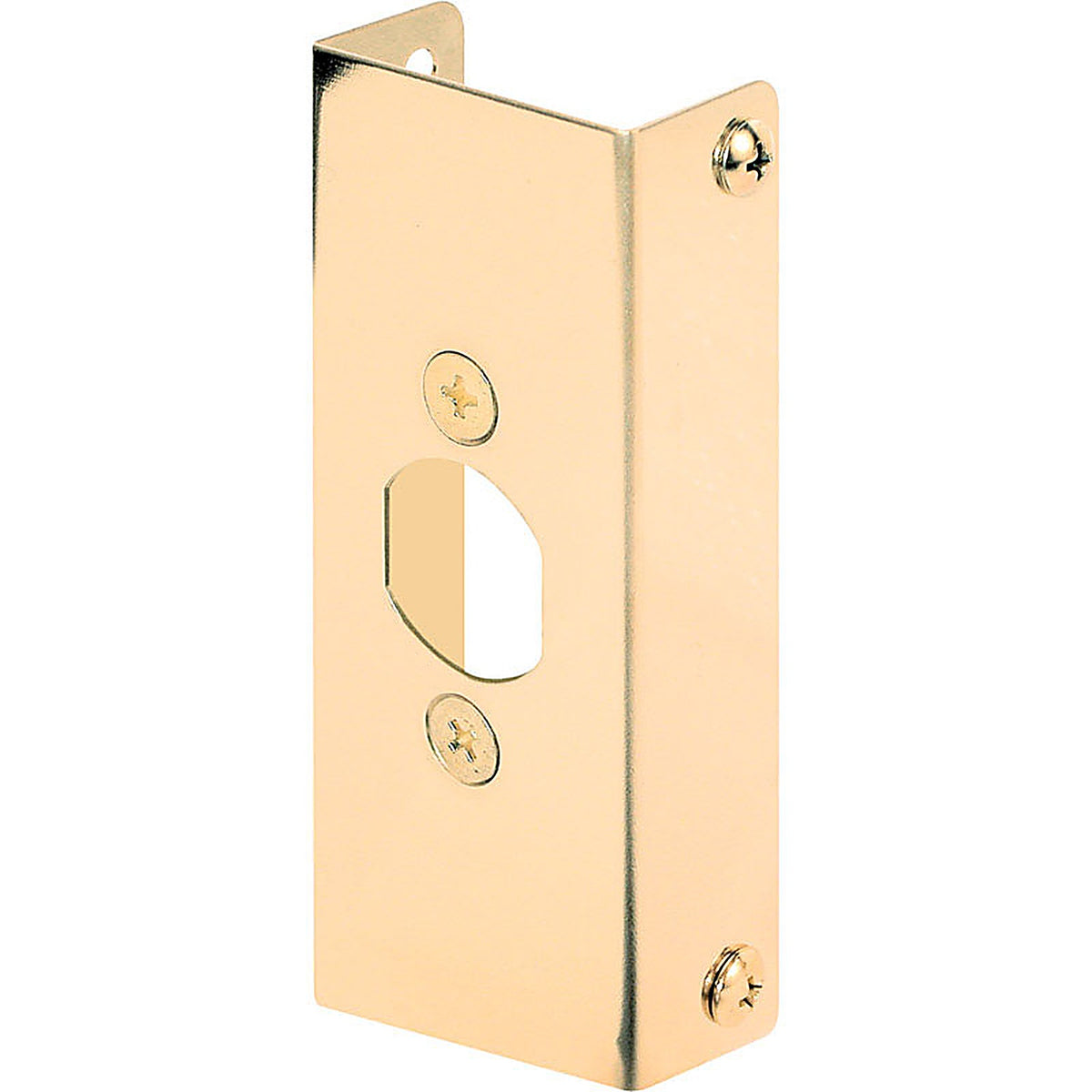 Prime-Line U9567 4.5 in. H x 1 in. L Brass-Plated Brass Door Edge Reinforcer