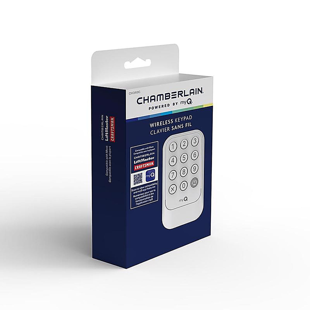 Chamberlain - CH348 - Myq 1 Door Wireless Keyless Entry for All Chamberlain, Liftmaster, and Craftsman Garage