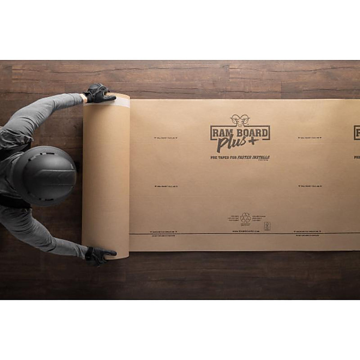 Ram Board - 46 RB PLUS 38-1 - Plus Floor Protector Paper 38 In. W X 100 Ft. L Paper Beige