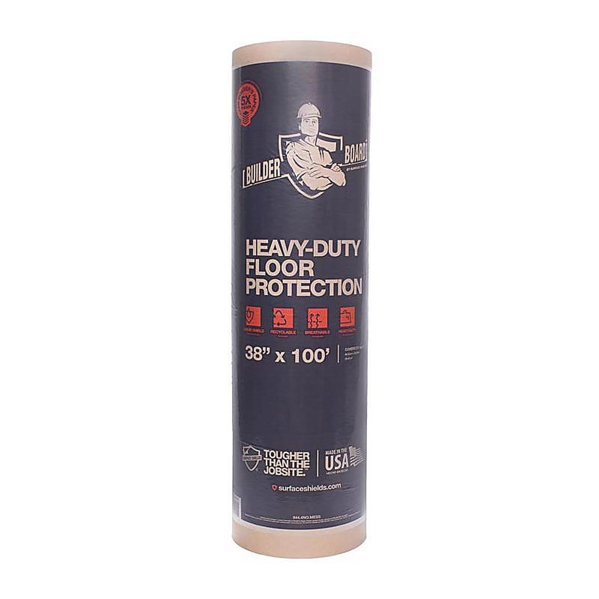 Builder Board - BLDLS38100C - Mccoys Floor Protector Paper 38 In. W X 100 Ft. L Paper Beige