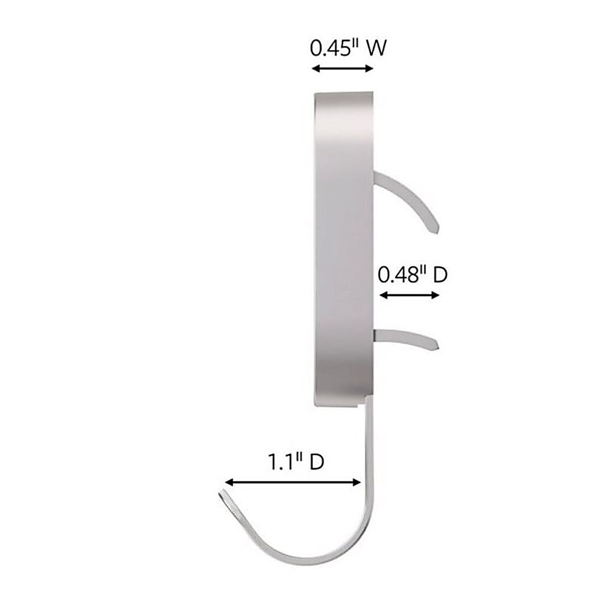 3M - 3DH15SLV-1ES - Stainless Steel 15# Drywall Hooks 1 Pack