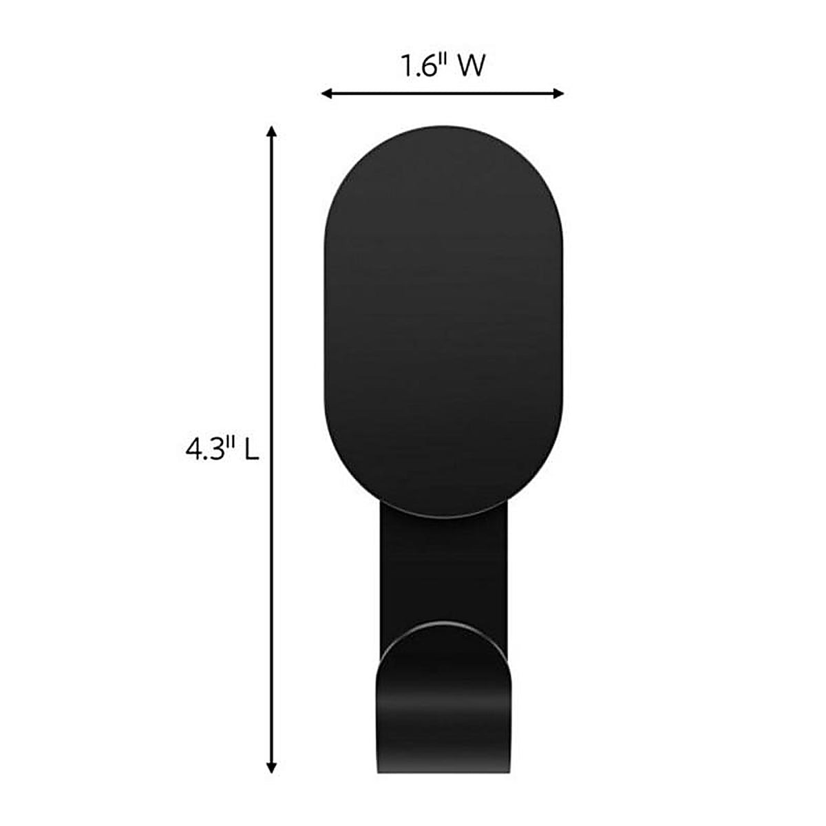 3M - 3DH25BLK-1ES - Steel Drywall Hooks 1 Pack