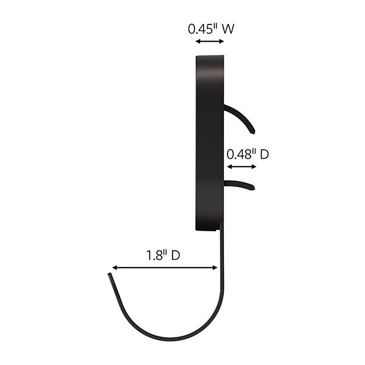 3M - 3DH25BLK-1ES - Steel Drywall Hooks 1 Pack