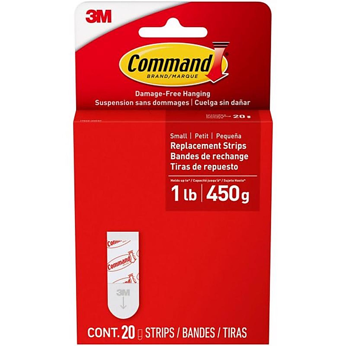 3M - 17022-20ESF - Small Foam Picture Hanging Strips 20 Pack