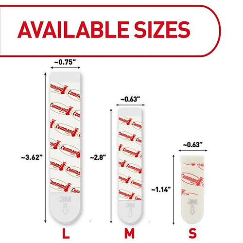 3M - 17022-20ESF - Small Foam Picture Hanging Strips 20 Pack