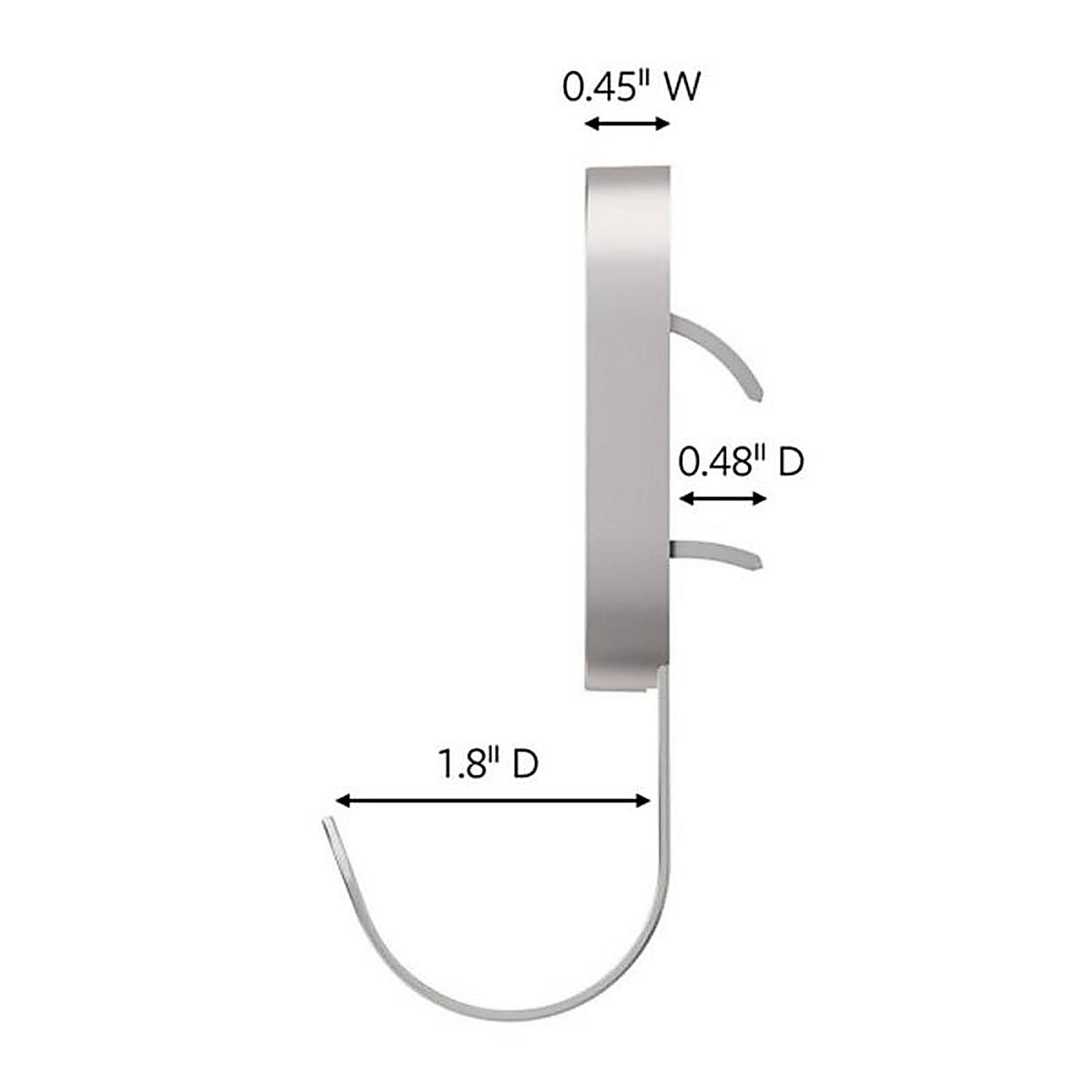 3M - 3DH25SLV-1ES - Claw Stainless Steel 25# Drywall Hooks 1 Pack
