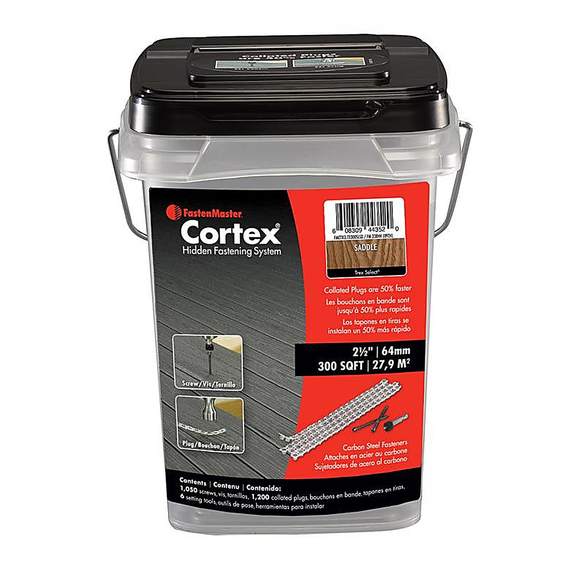 Fastenmaster - CTXCL-TX300SLSD - Cortex 2 1/2 In. L Saddle Torx Ttap Button Head Composite Deck Screws 1050 Pack