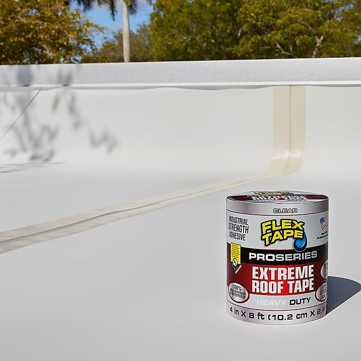 FLEX - PS288CLR0408 - Seal Family of Products Flex Tape Pro Series 4 In. W X 8 Ft. L Clear Waterproof Repair Tape 1 P