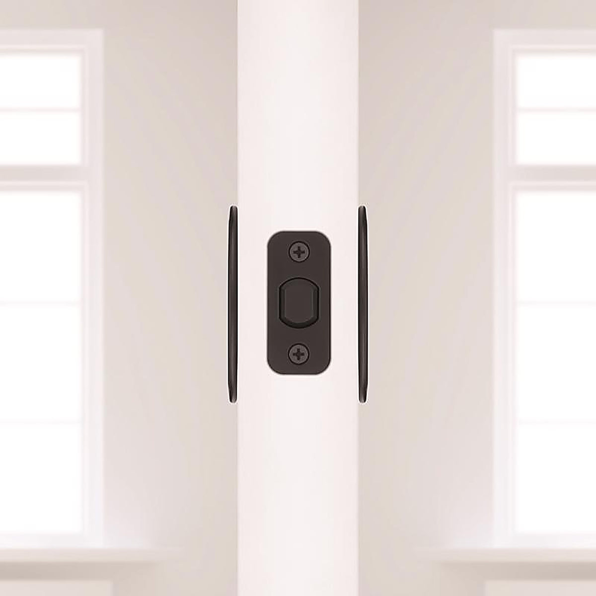 National Hardware - N350-960 - Matte Black Zinc Pocket Door Latch 1 Pack
