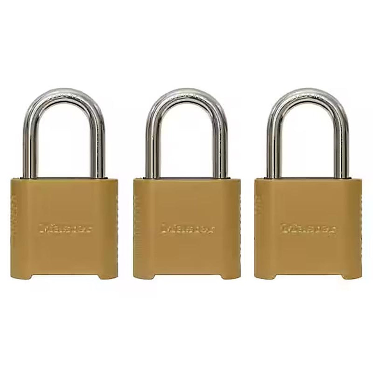 Master Lock - 875TRILFHC - 3.32 In. H X 2 In. W X 1.5 In. L Die-Cast Zinc 4-Digit Combination Padlock