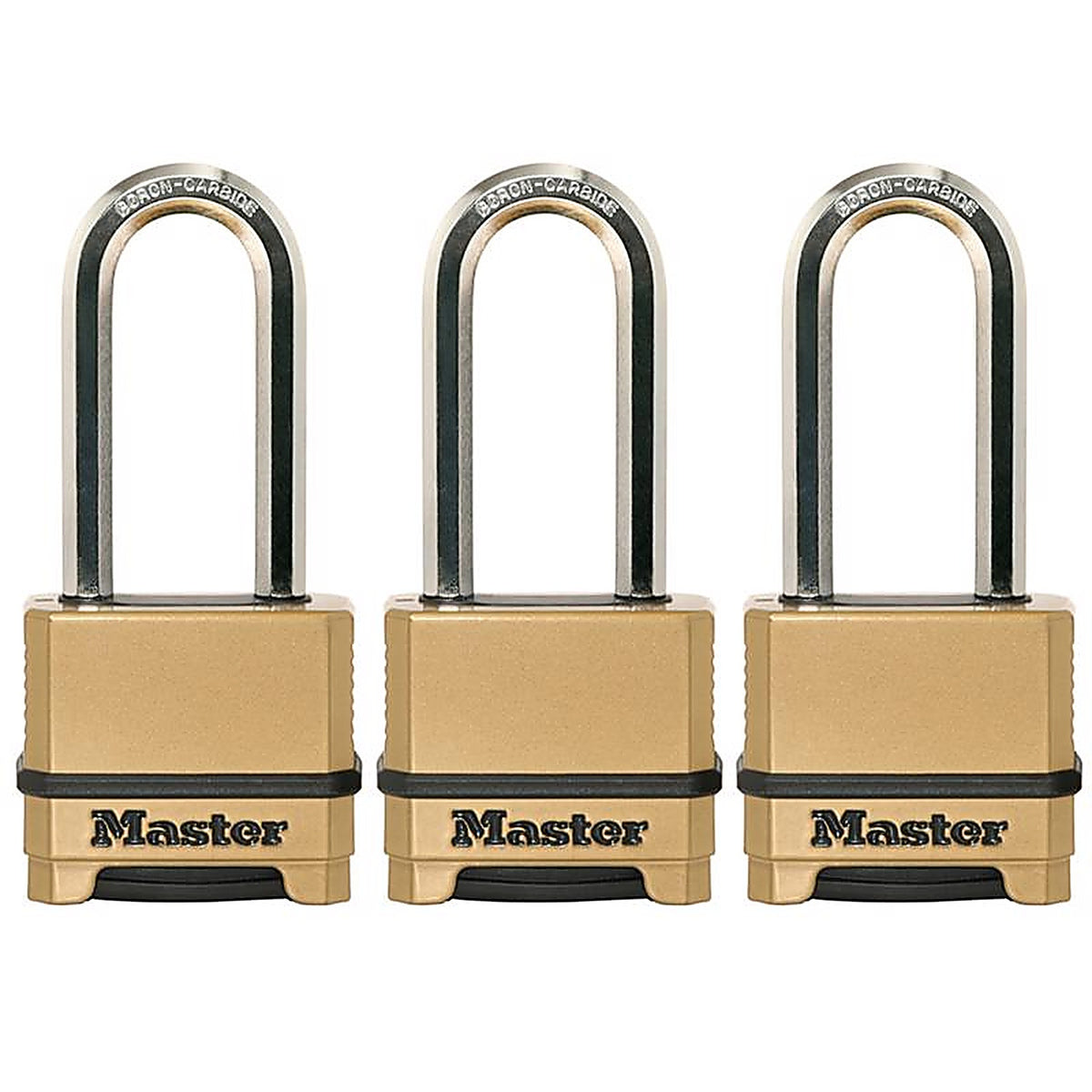 Master Lock - M175TRILJHC - 2 In. W Brass 3-Digit Combination Padlock