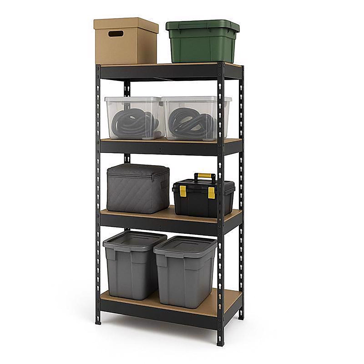 AR Shelving - TRCD18407KFUS0I - 60 In. H X 12 In. W X 30 In. D Steel 4-Tier Shelving Unit