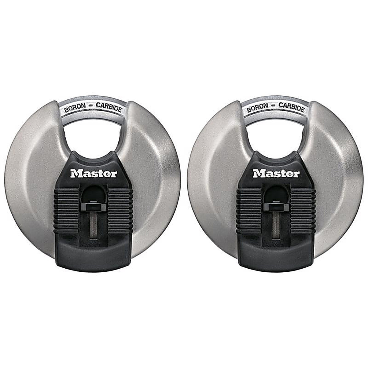 Master Lock - M50XTCCSEN - 3-1/8 In. W Stainless Steel 4-Pin Cylinder Disk Padlock