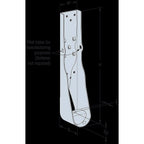 Simpson Strong-Tie - HDUE7-SDS3 - 14.79 In. H X 2.89 In. W Galvanized Steel Holdown