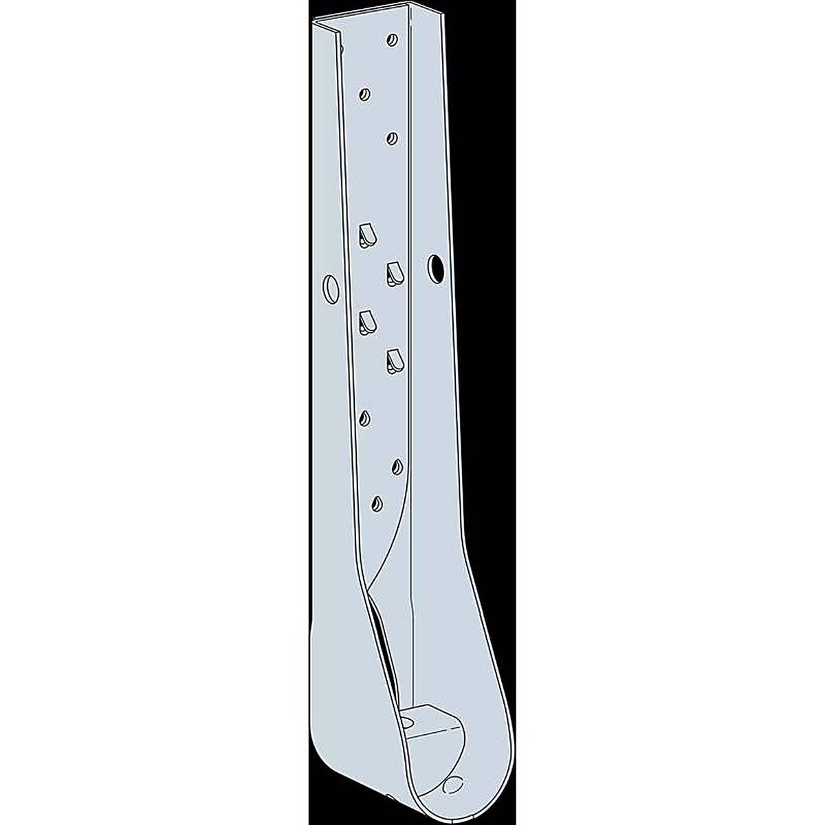 Simpson Strong-Tie - HDUE9-SDFS3.5 - 17.31 In. H X 2.95 In. W Galvanized Steel Holdown