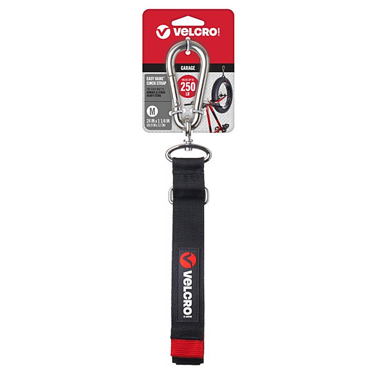 Velcro Brand - VEL-30802-USA - Easy Hang Cinch 24 In. L Nylon/Steel/Hook and Loop Enclosure Medium Storage Strap 250 L