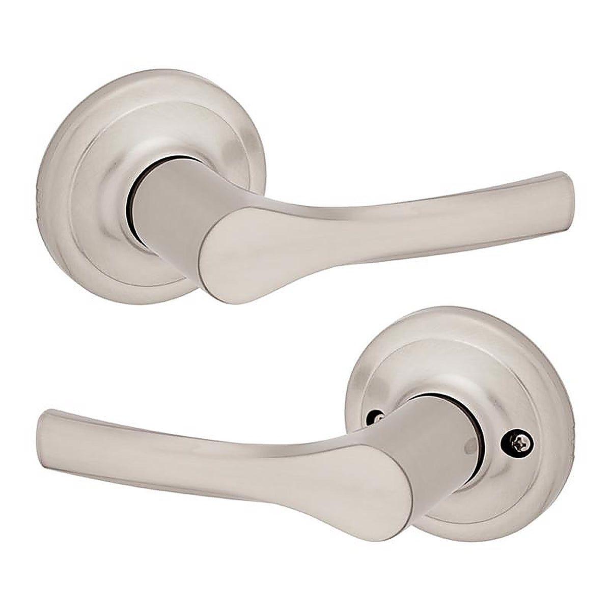 Kwikset - 92001-626 - Henley Satin Nickel Passage Lever Right or Left Handed
