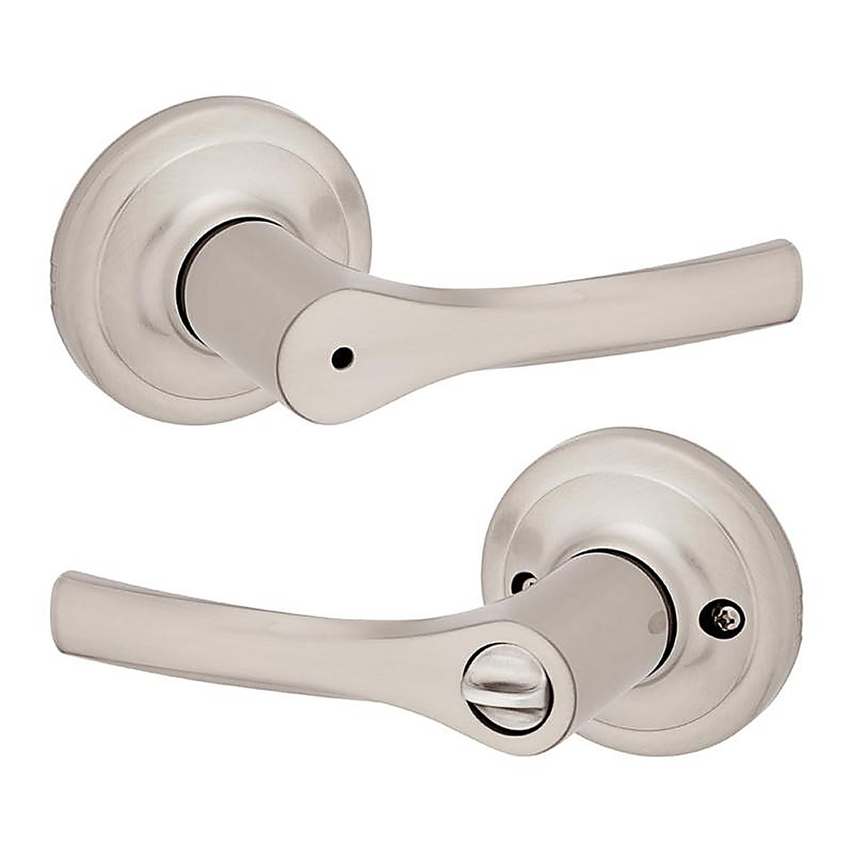 Kwikset - 93002-940 - Henley Satin Nickel Privacy Lever Right or Left Handed