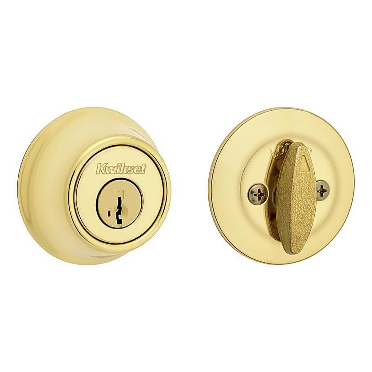 Kwikset - 96600-867 - Bright Brass Metal Deadbolt